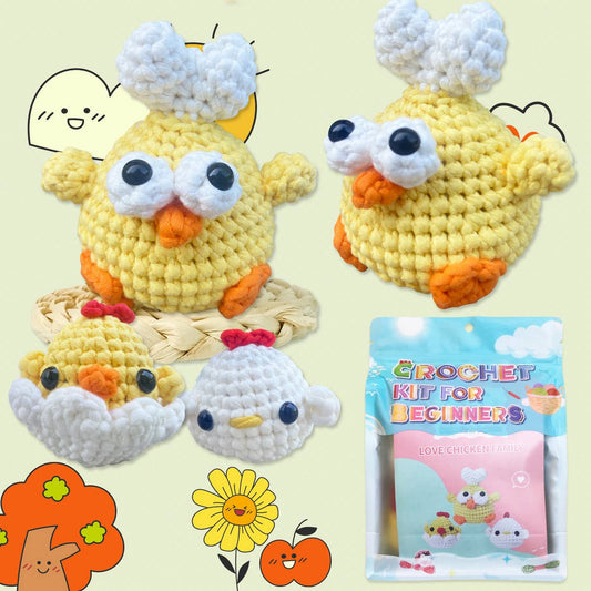 24 NEW LOVE CHICKEN CROCHET DOLL MATERIAL PACKAGE_CWMM1874