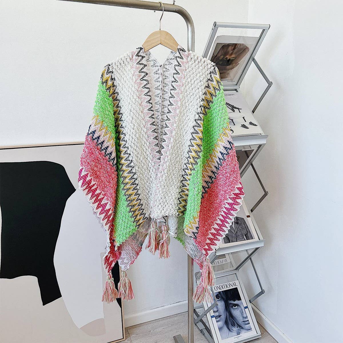 CWASC03124_BOHO TASSEL SHAWL CAPE FOR WOMEN TRAVEL