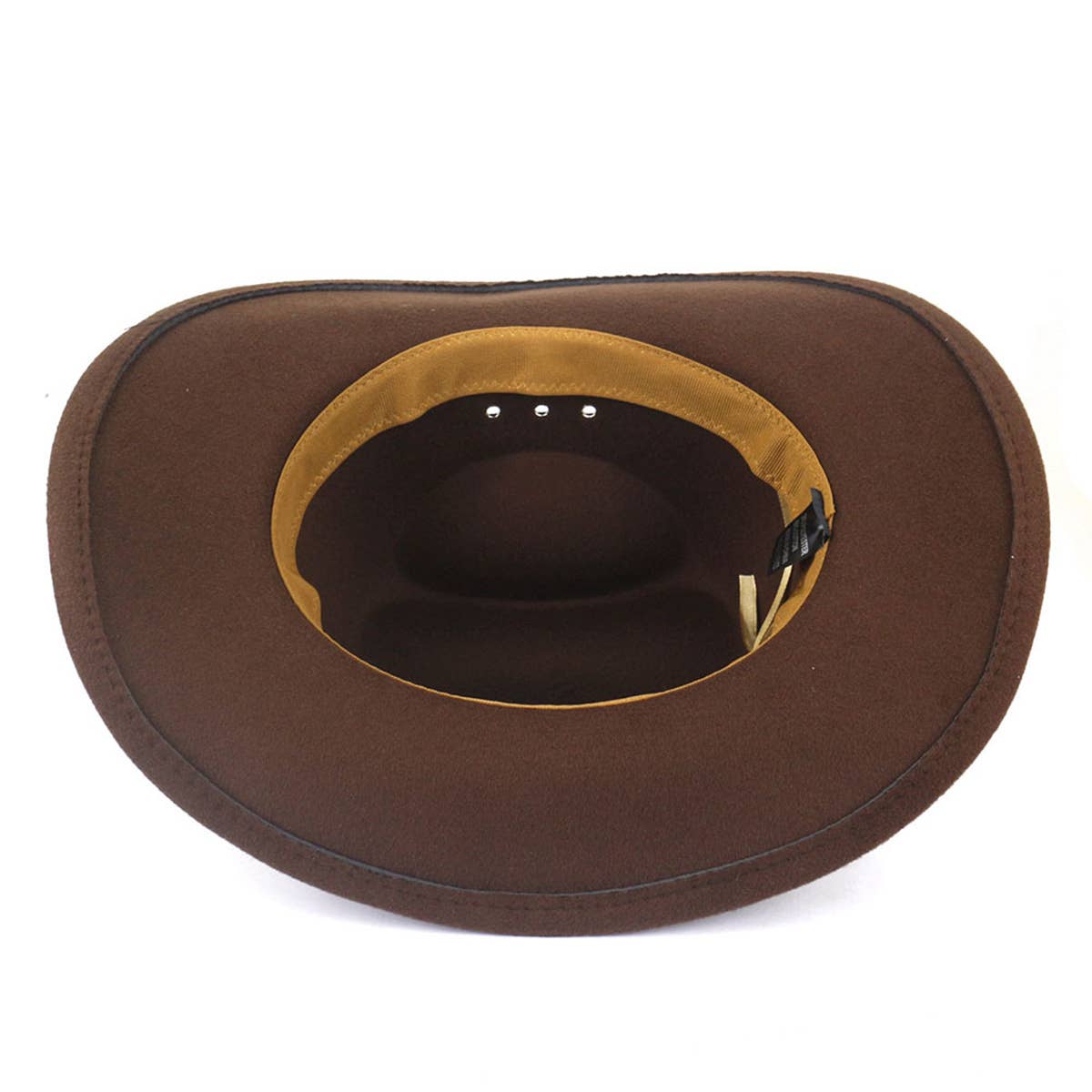 Western Cowboy Wool Felt Hat Wide Brim Jazz Hat_CWAH0677