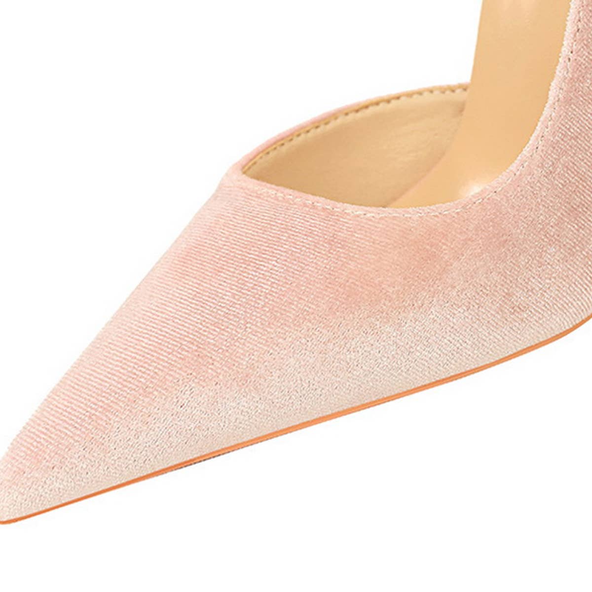 SHALLOW POINTED TOE SUEDE HIGH-HEELED SHOES