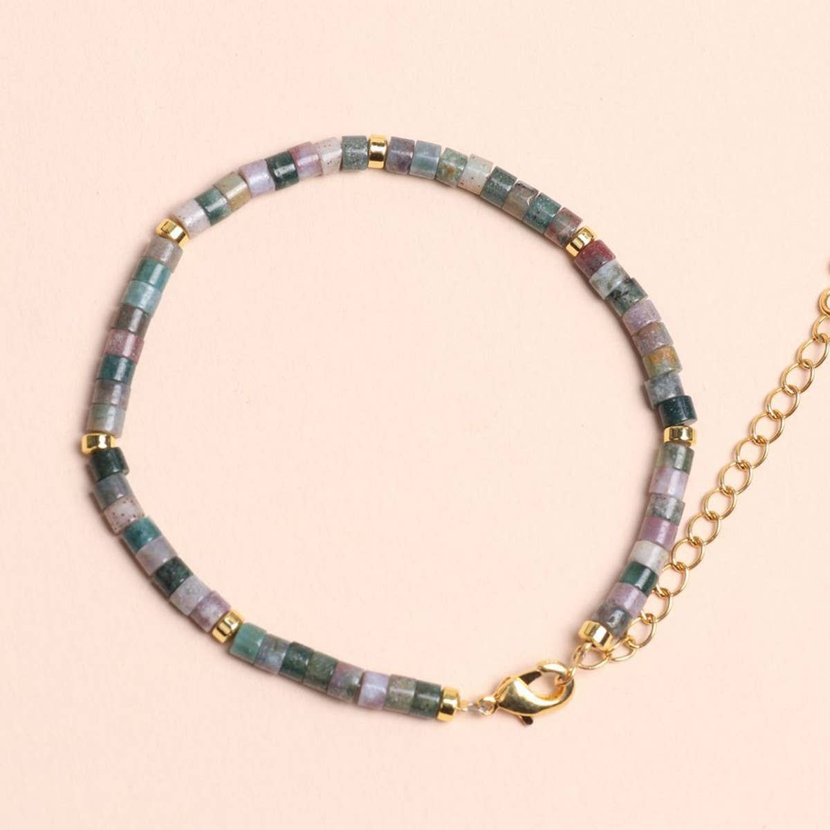 INDIAN TUBE BEAD YOGA FRIENDSHIP BEADED BRACELET