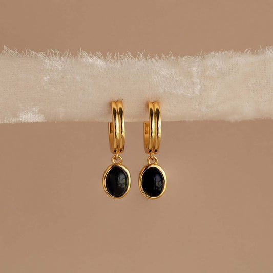 Natural Stone Eco-Friendly Colorfast Stud Earrings