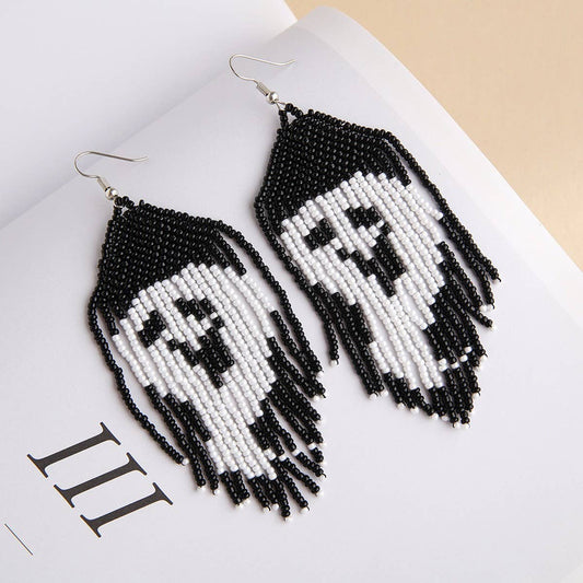 HALLOWEEN CREATIVE PERSONALIZED TASSEL EARRINGS