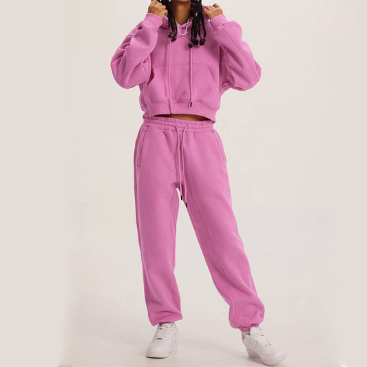 HOODED LONG-SLEEVED TOP HOODIE SET OF TWO SETS