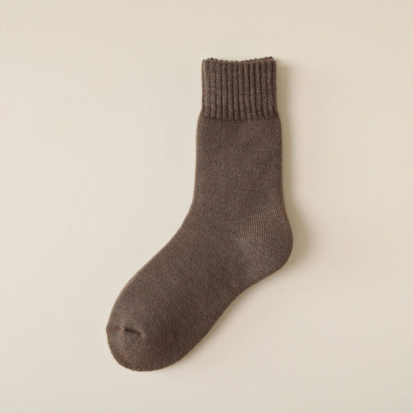 EXTRA FLEECE AND THICK PILE WARM MID-TUBE SOCKS