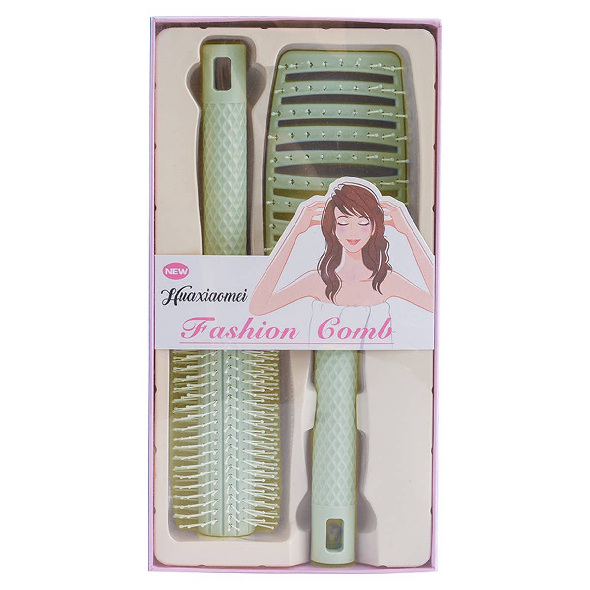 LARGE CURVED COMB WITH FLUFFY HAIR ROOTS_CWMM0932