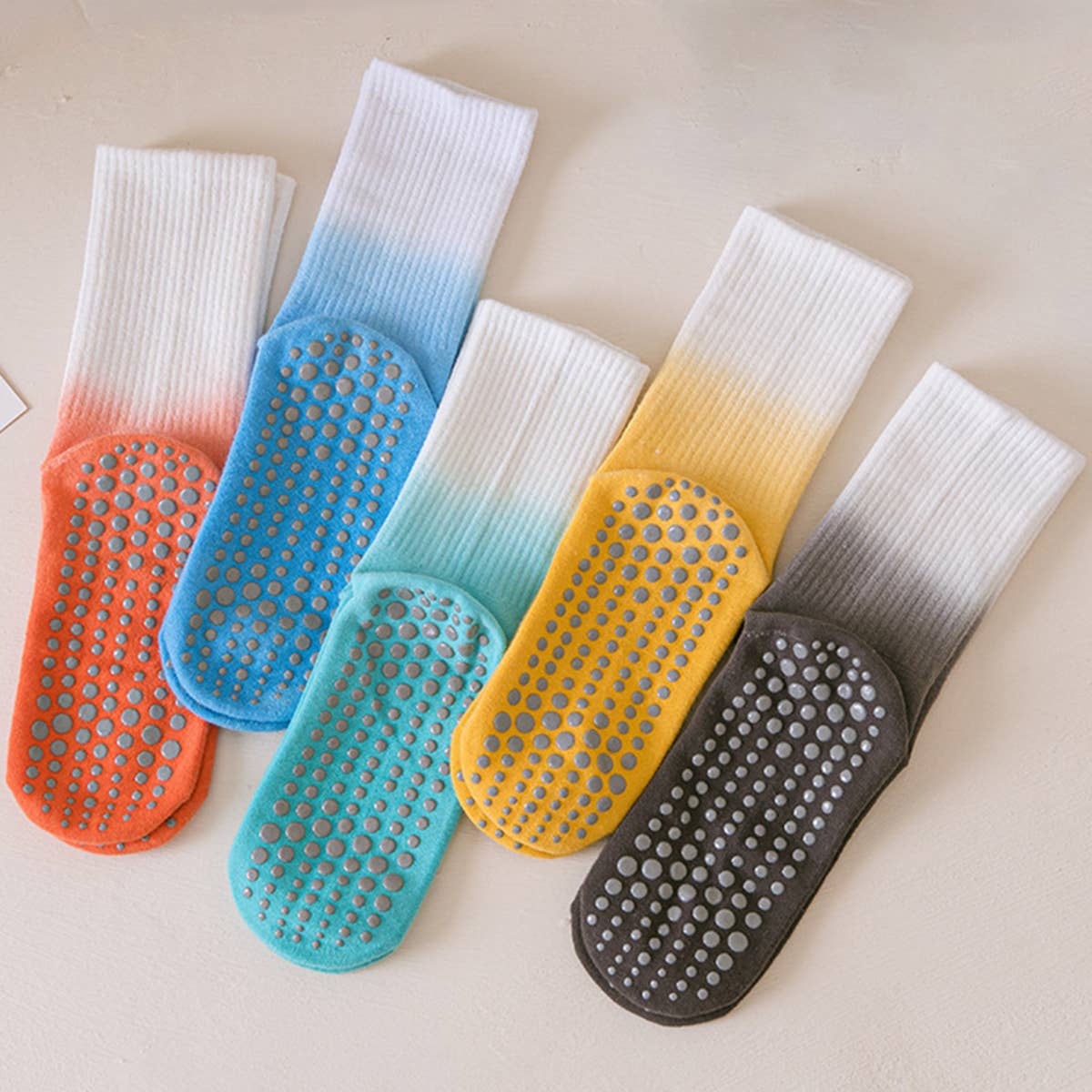 WOMEN NON-SLIP TIE-DYED YOGA SOCKS