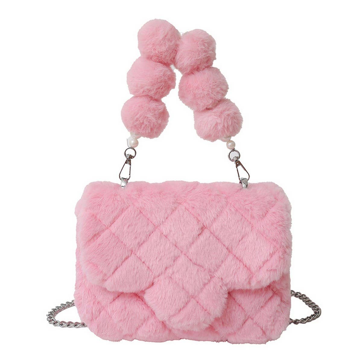 Fluffy Shearling Shoulder Bag Women Handbag_CUAB00608