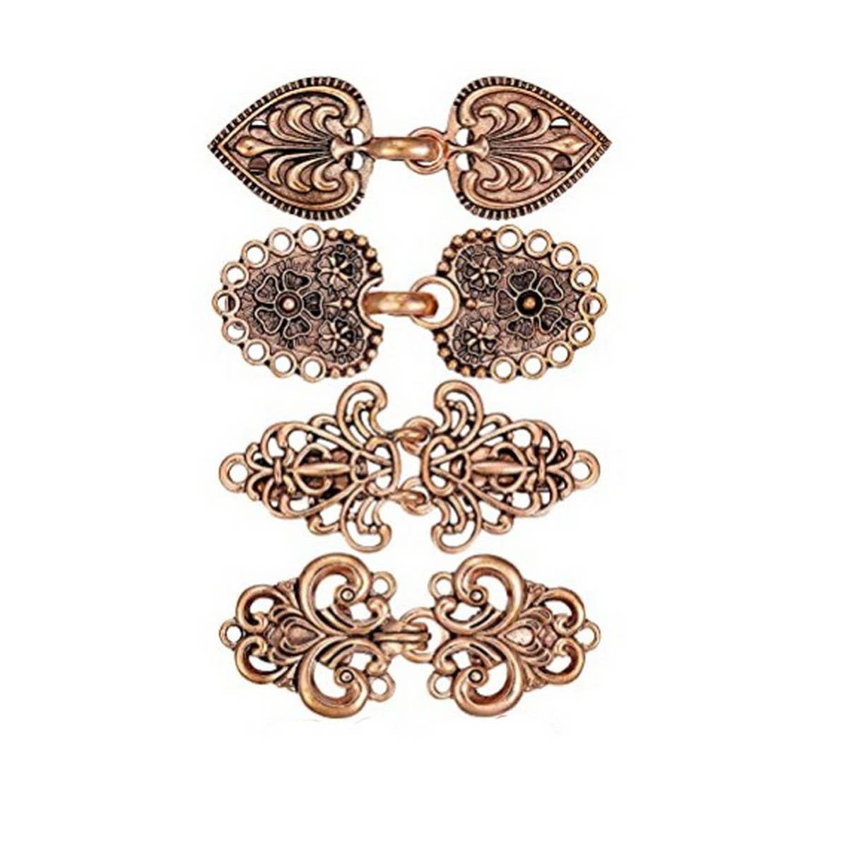 NEW CHINESE RETRO ALLOY SHAWL CLIP CREATIVE HOLLOW