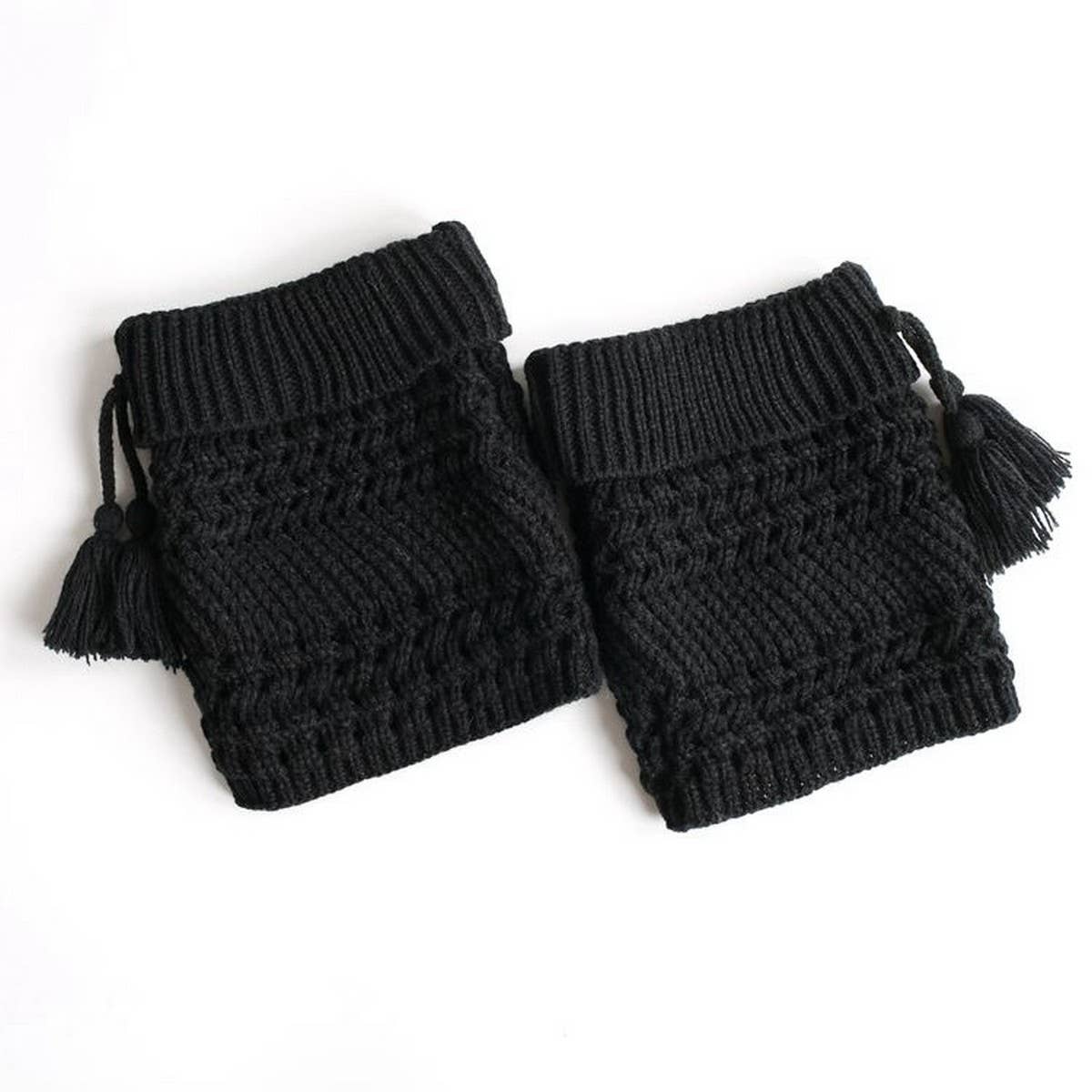 NEW CHRISTMAS FOLDED HOLE TWILL TASSEL SOCKS