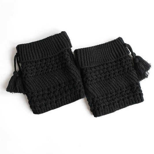 NEW CHRISTMAS FOLDED HOLE TWILL TASSEL SOCKS