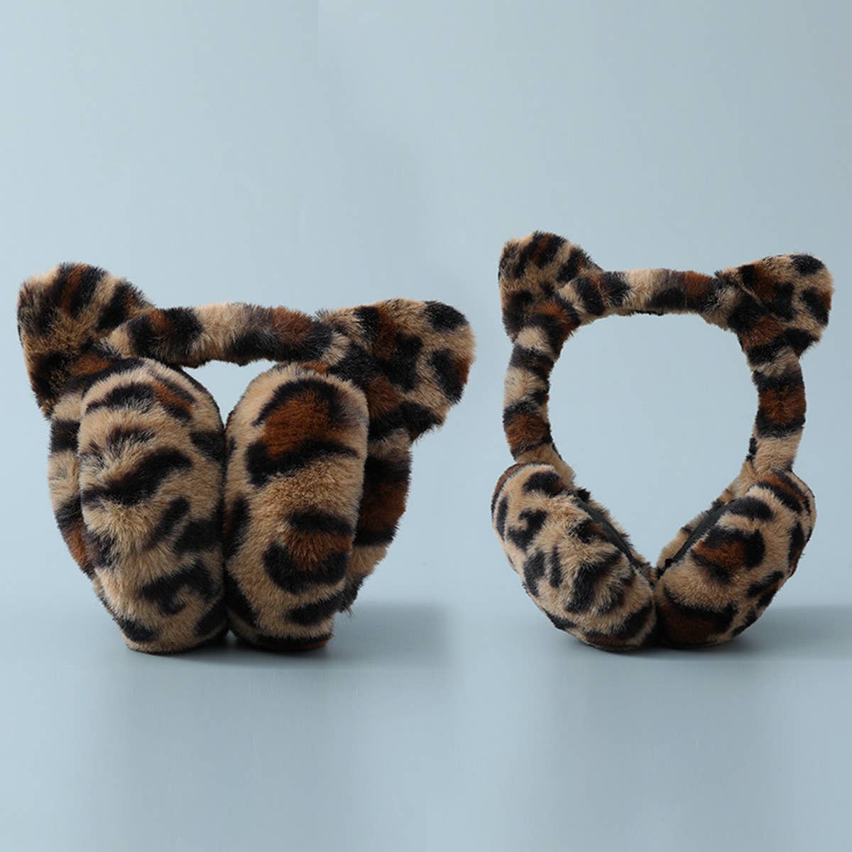 CUTE FOLDABLE LEOPARD PRINT EARMUFFS