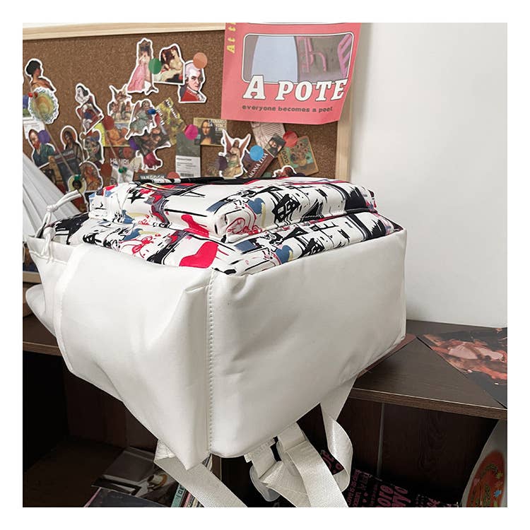 Trendy large-capacity student backpacks