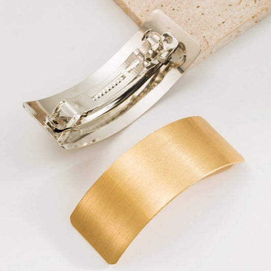 Brushed Metal Geometric Spring Hair Clip ??Chic_CWAHA6187