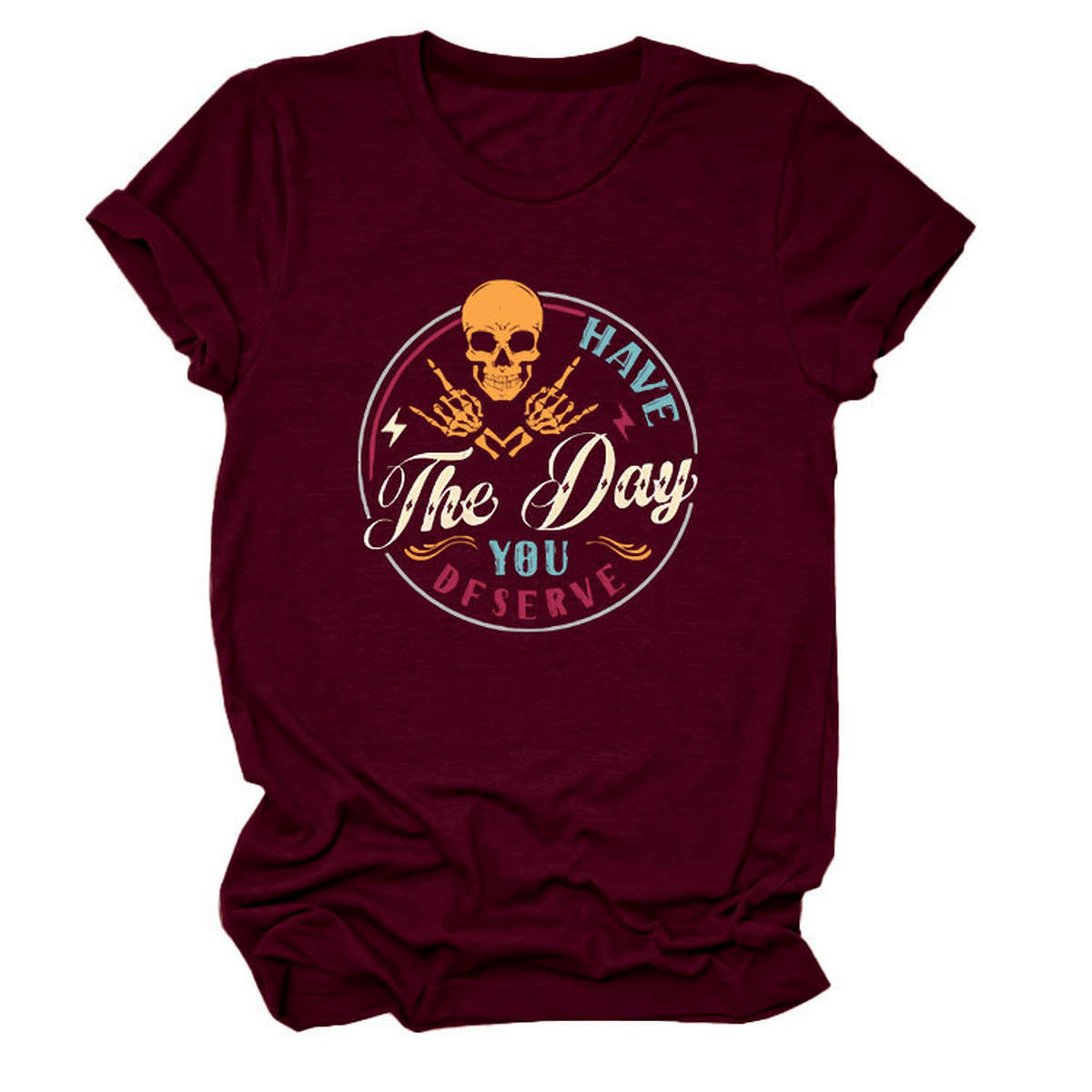 Loose Fit Crew Neck Tee ??Women?™s Casual Wear_CWTTS1529