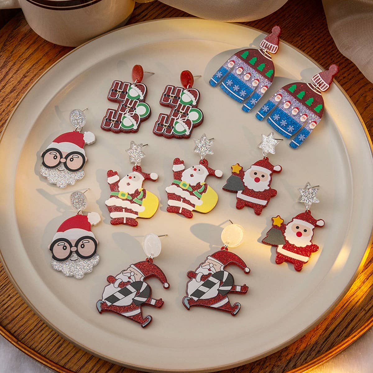 CHRISTMAS SIMPLE AND VERSATILE CARTOON EARRINGS