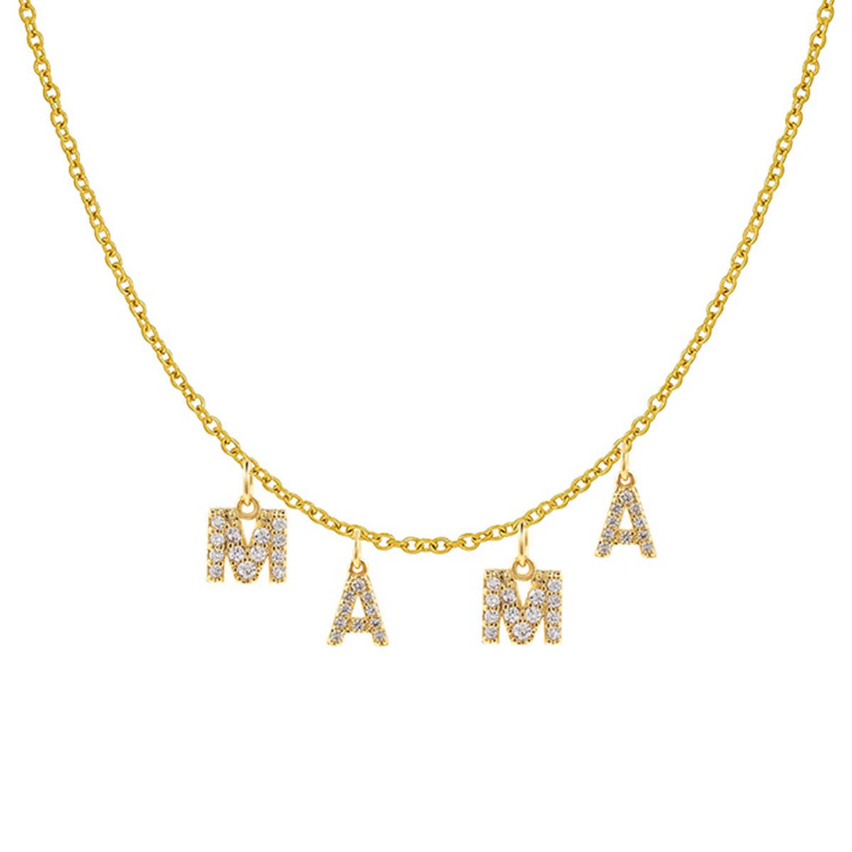 MAMA NANA LOVE English letter necklace