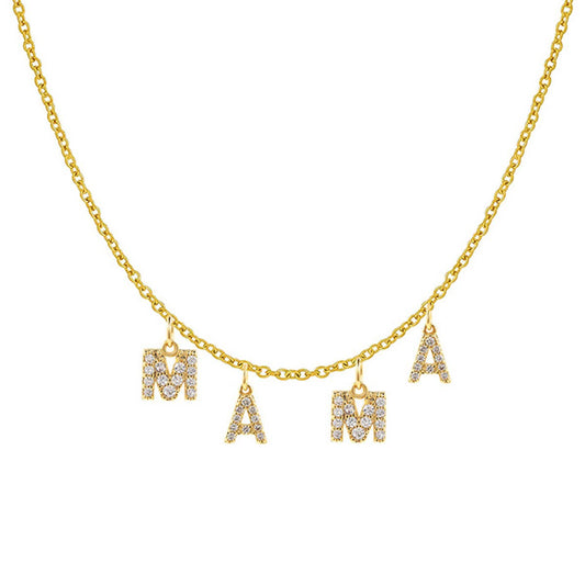 MAMA NANA LOVE English letter necklace