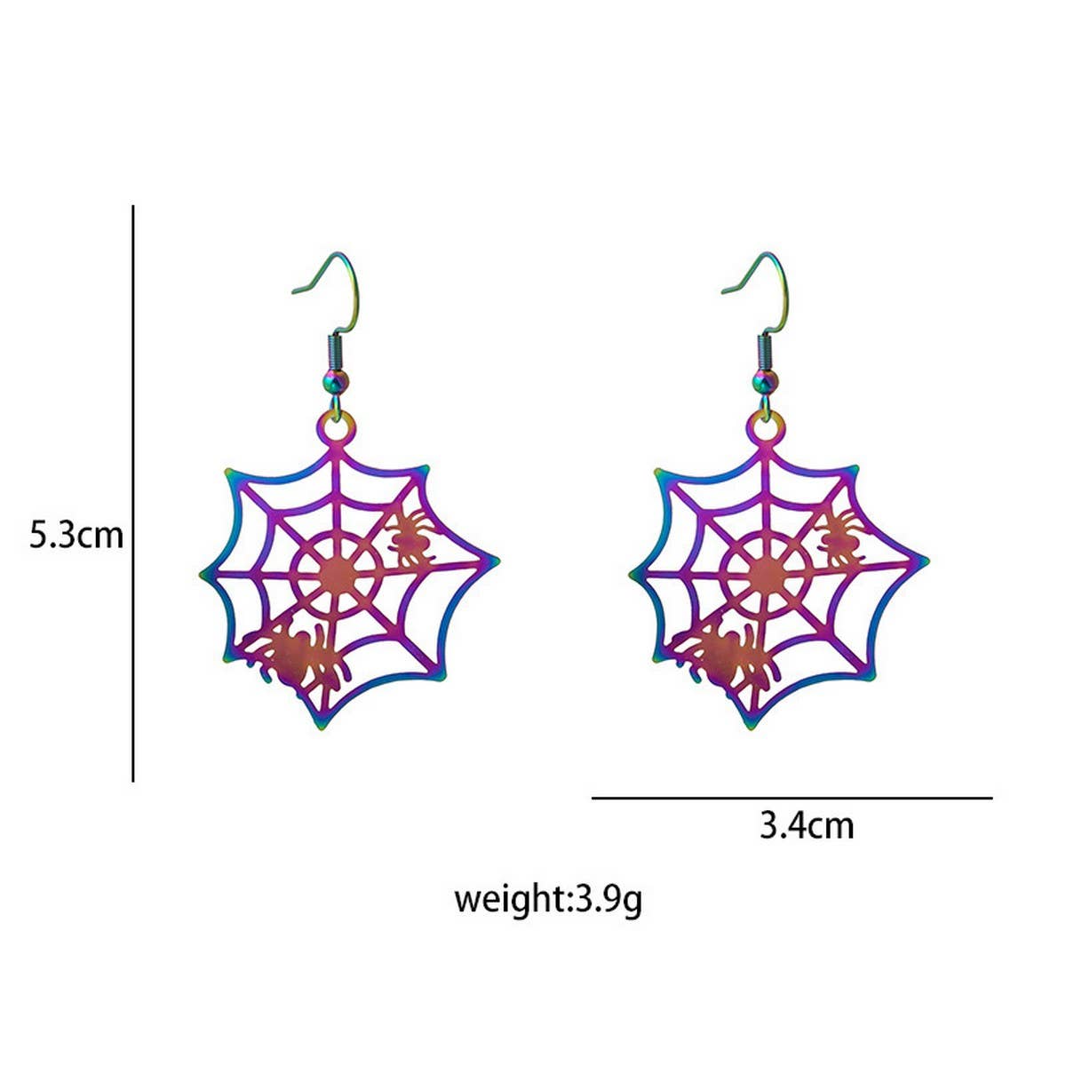 HALLOWEEN TRENDY COLORFUL GRADIENT EARRINGS