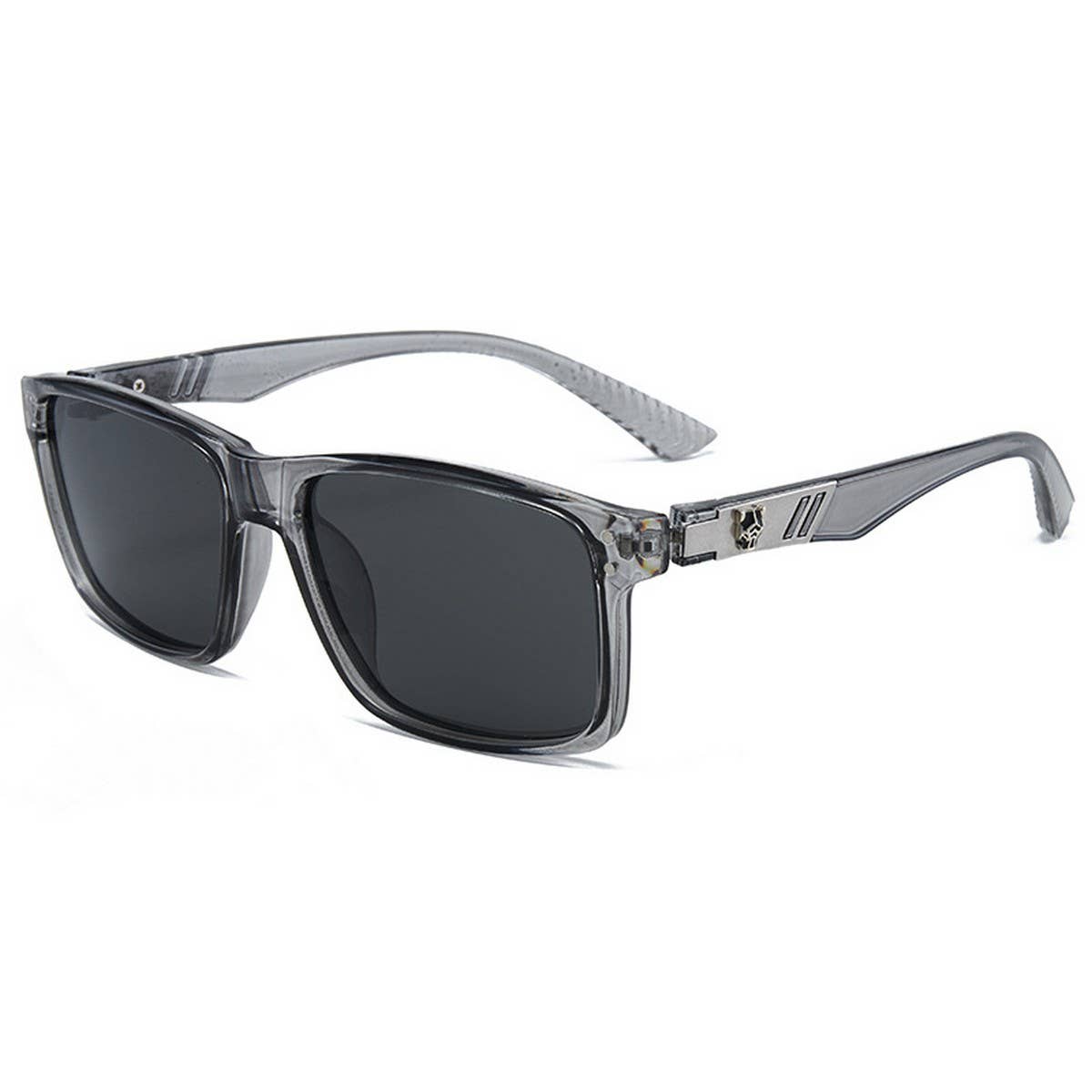 Trendy HD Polarized Rivet Square Sunglasses