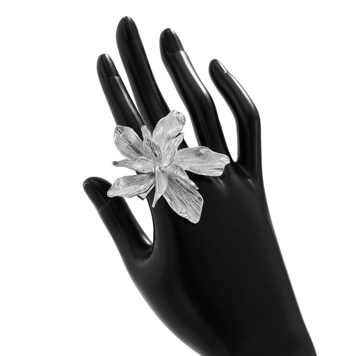 NEW IRREGULAR IMITATION PEARL ADJUSTABLE RING