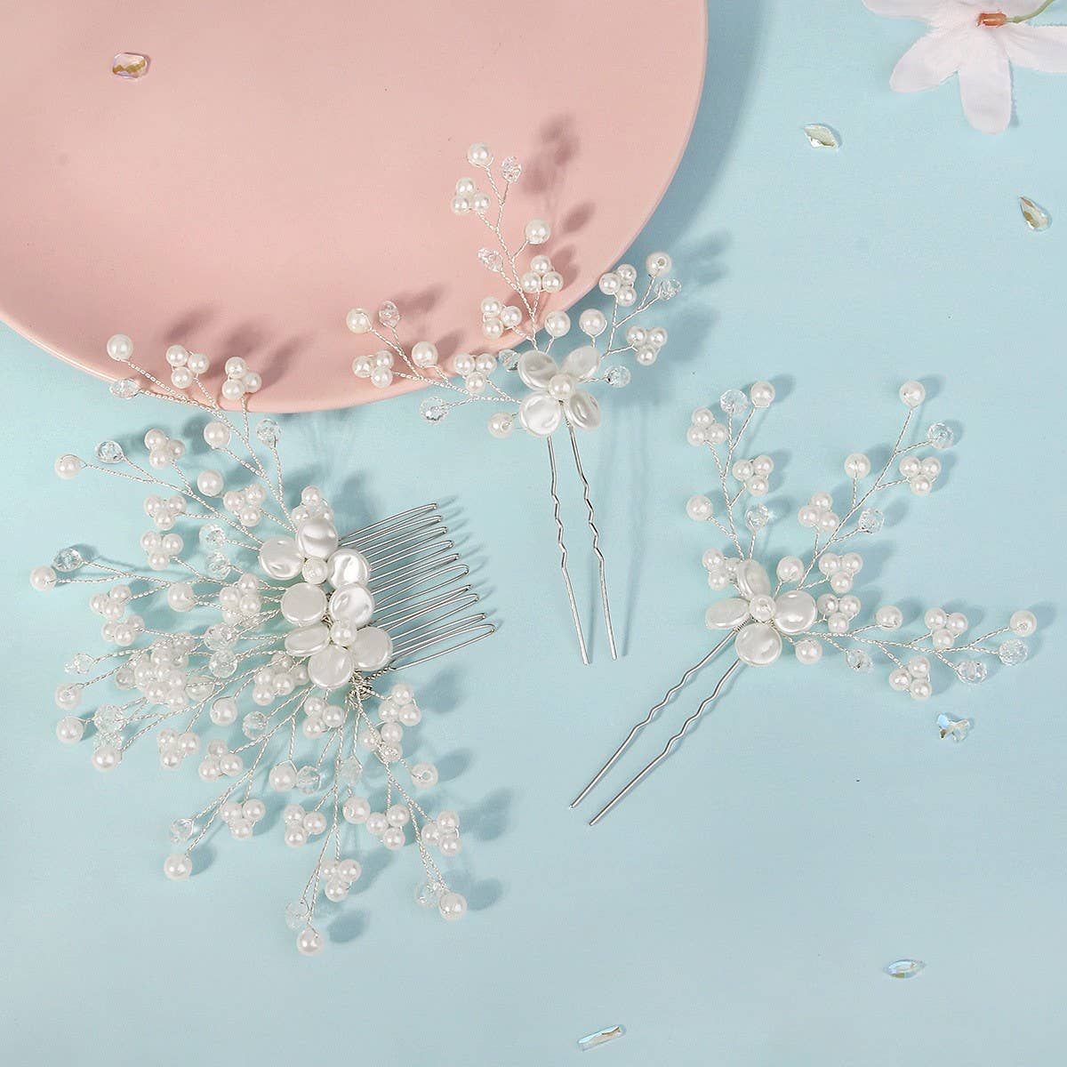 HANDMADE U-SHAPED BRIDAL HAIR ACCESSORIES