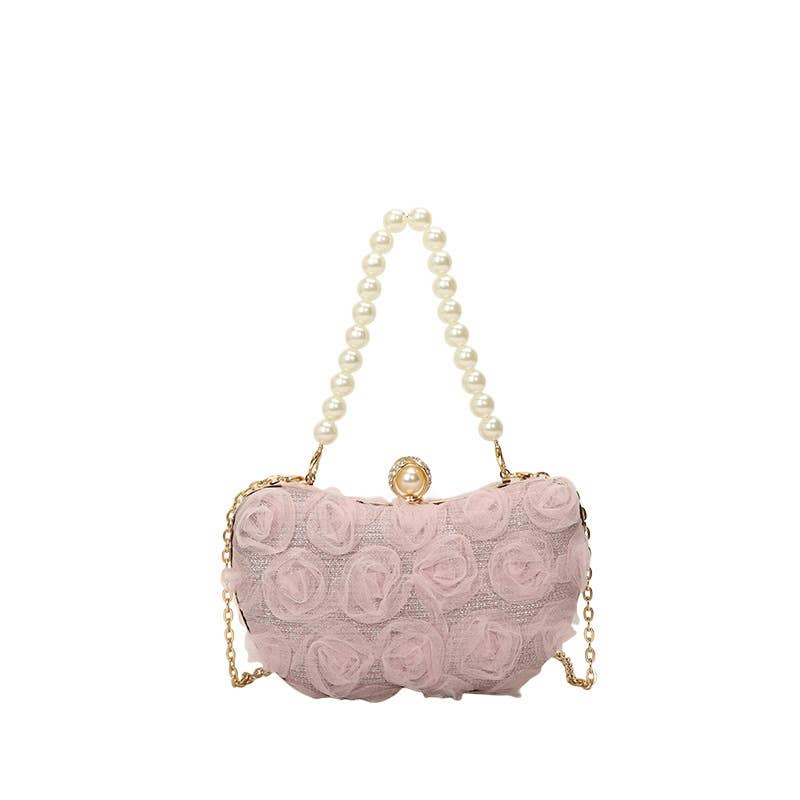 Floral hand-held Chinese-style crossbody bag