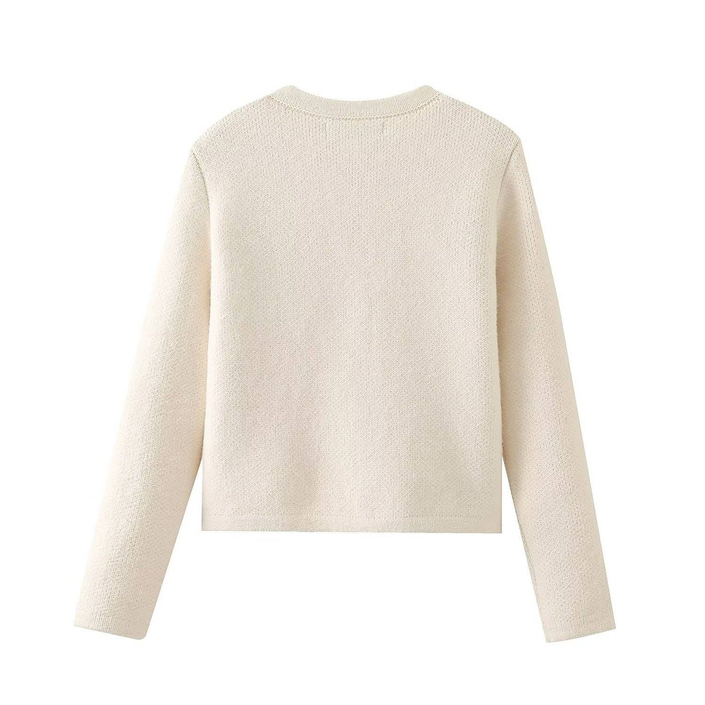 SIMPLE SINGLE BREASTED CARDIGAN WITH POCKETS