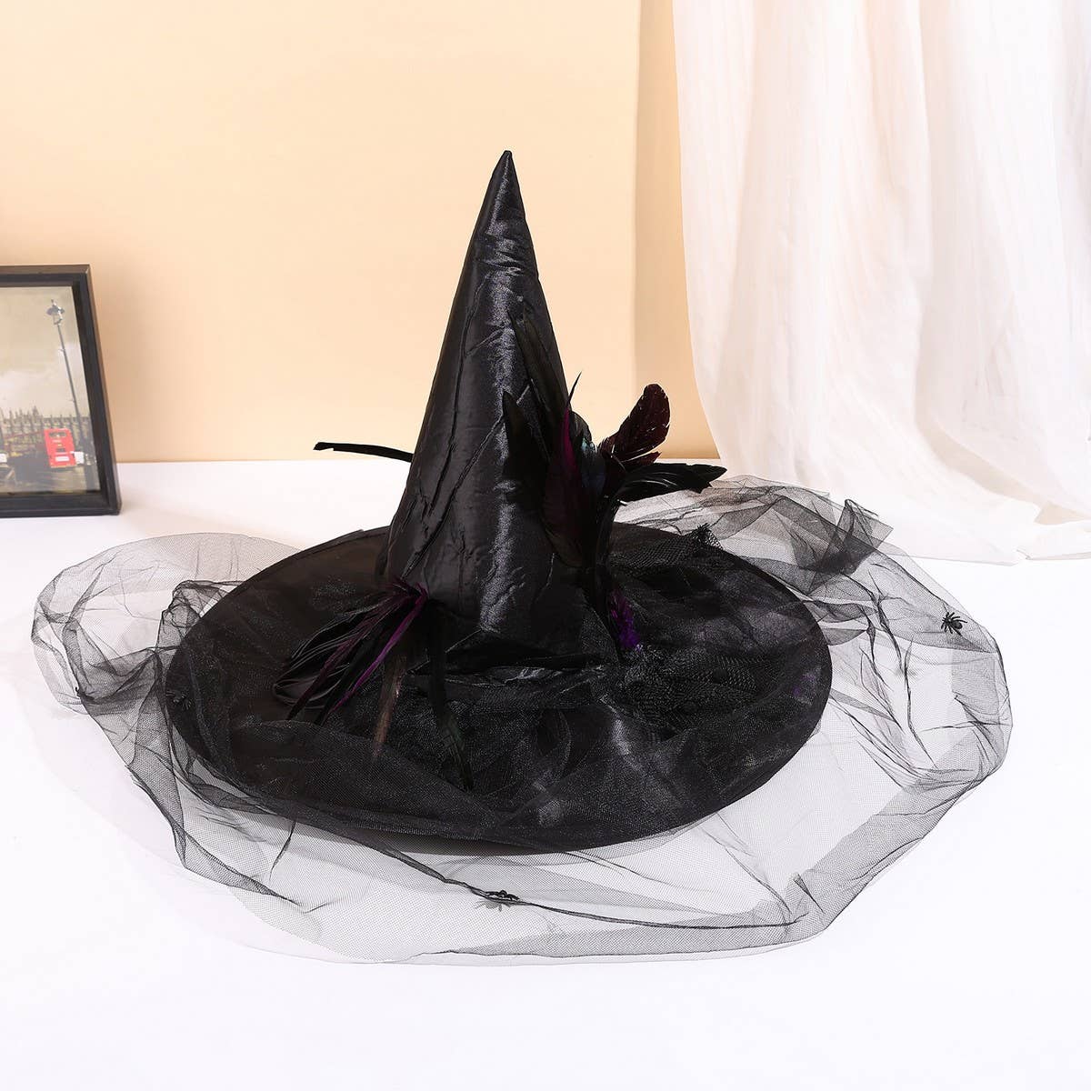CWAH4023_HALLOWEEN GHOST FESTIVAL WITCH HAT NEW PARTY PROPS
