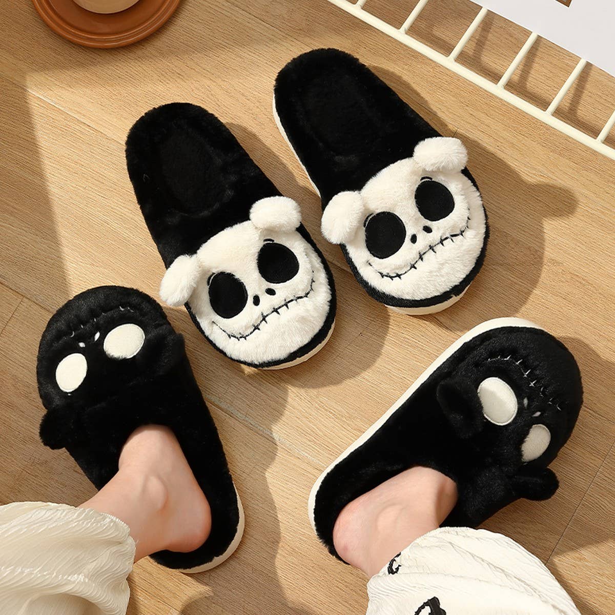HALLOWEEN SLIPPERS CARTOON ANIMAL HOUSE SLIPPERS