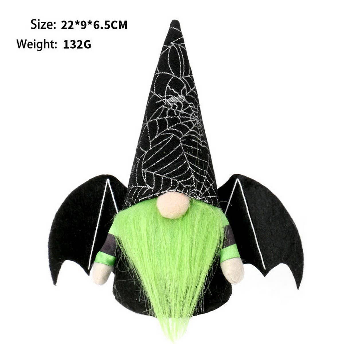 Cute Faceless Bat Gnome Halloween Figurine_CWMM9893