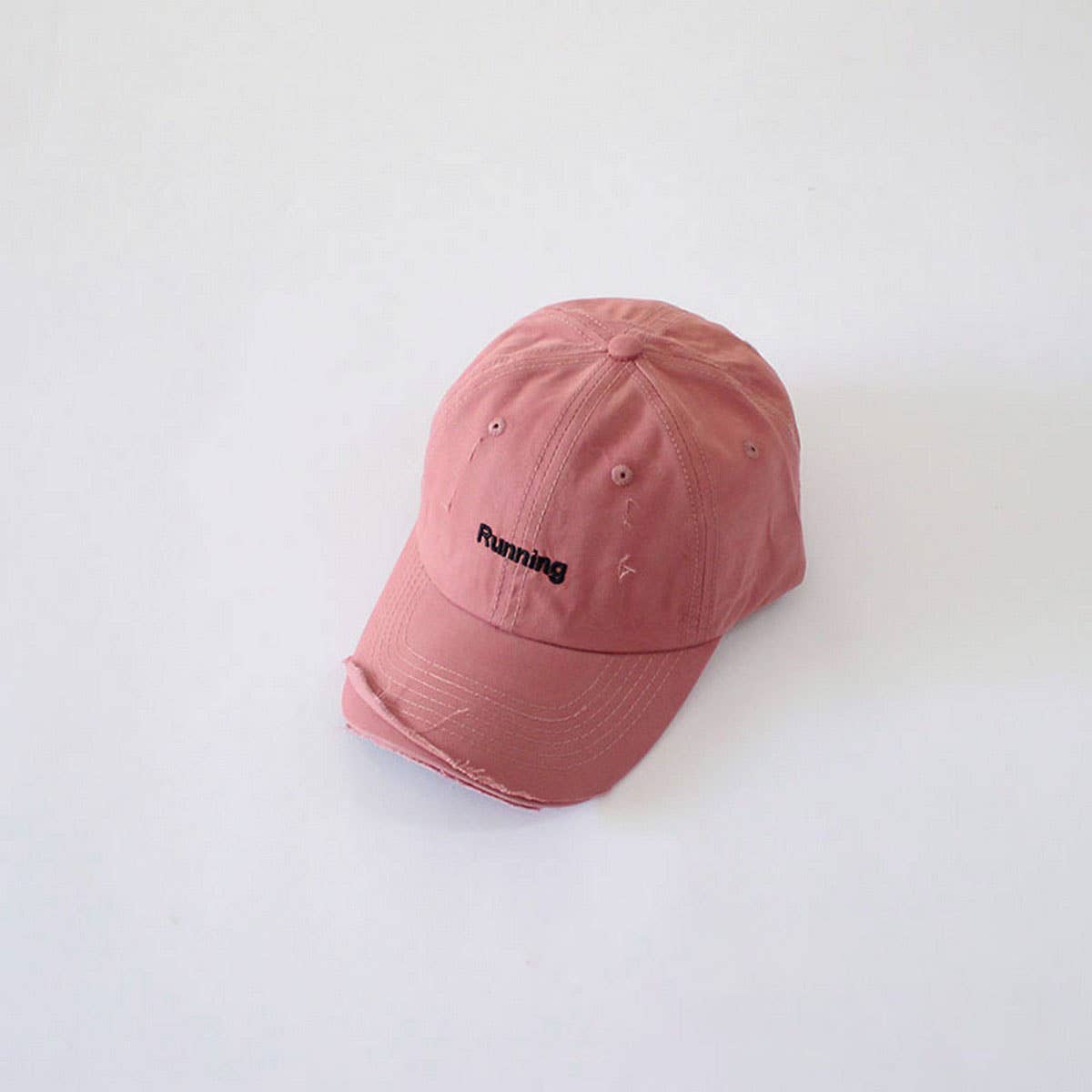 INS Kids Distressed Baseball Cap Letter Embroidery CWAH2889