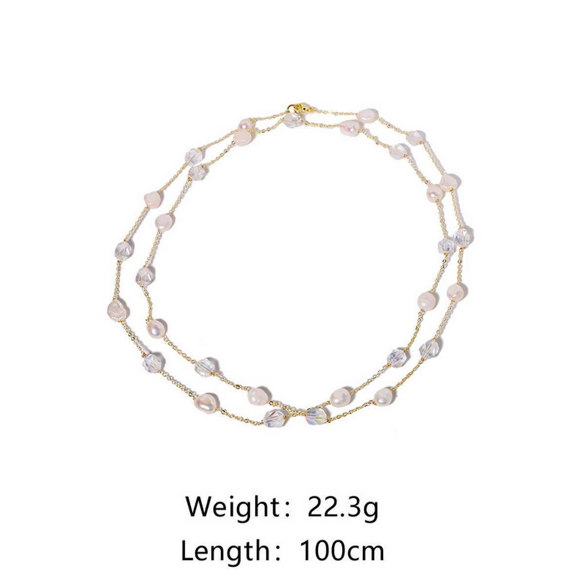 SIMPLE NATURAL FRESHWATER PEARL NECKLACE_CWAJE3827