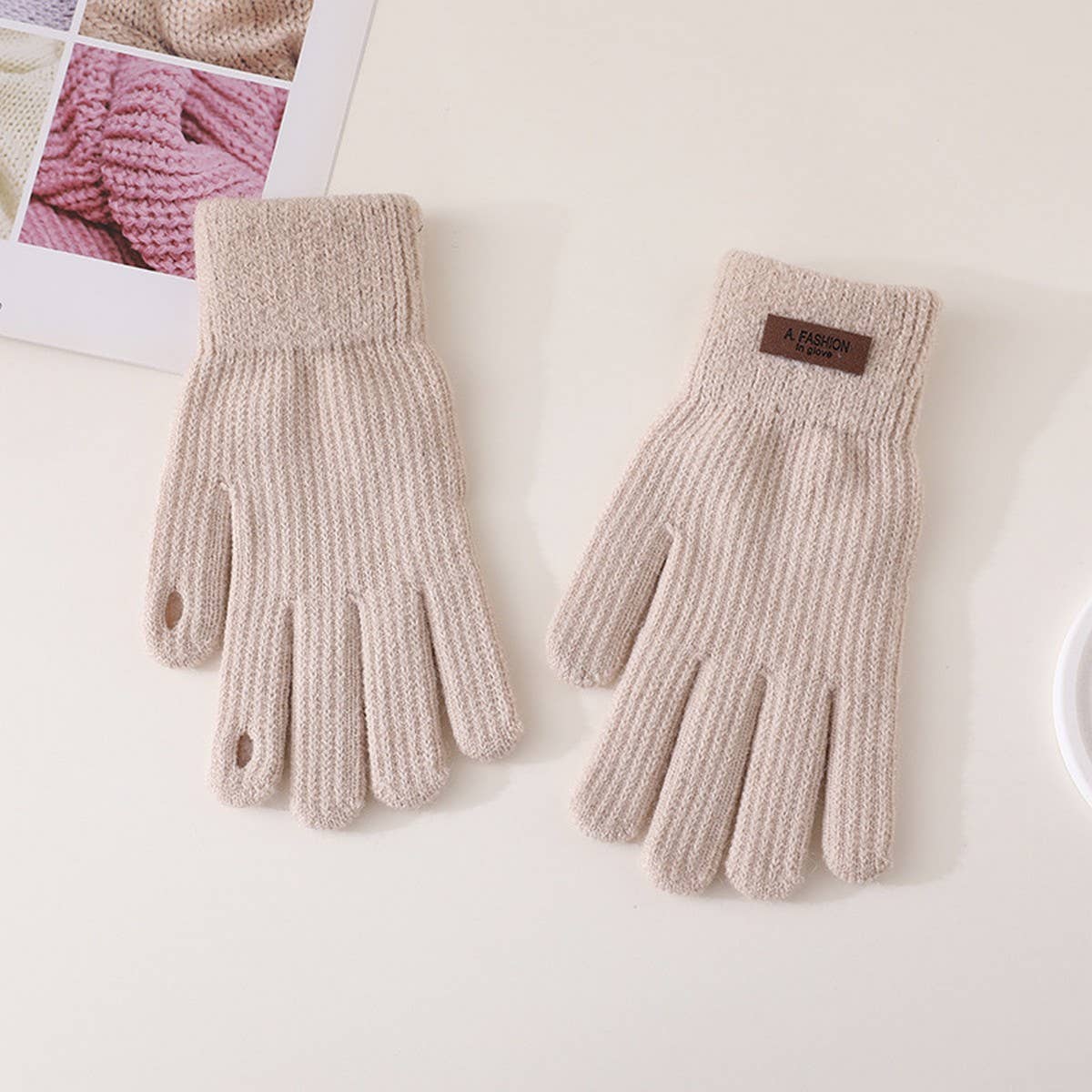 WINTER WARM CUTE TOUCH SCREEN FULL FINGER GLOVES_CWAG0190