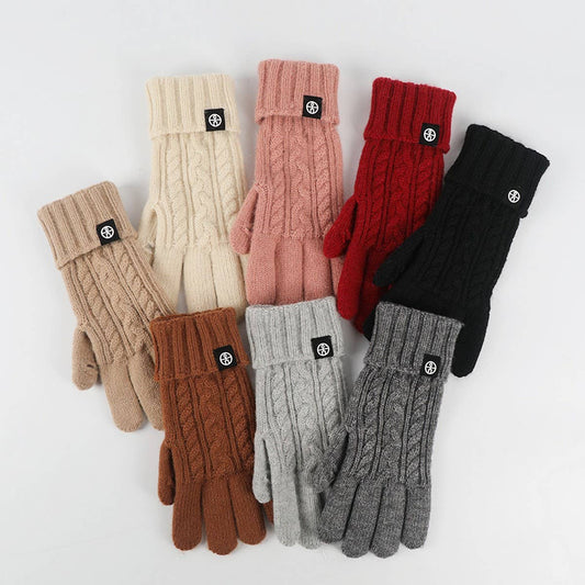 WINTER OUTDOOR CYCLING KNITTED TOUCHSCREEN GLOVES_CWAG0377