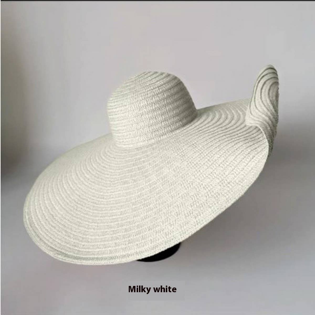 Summer oversized brim straw hat for women_CWAH3399