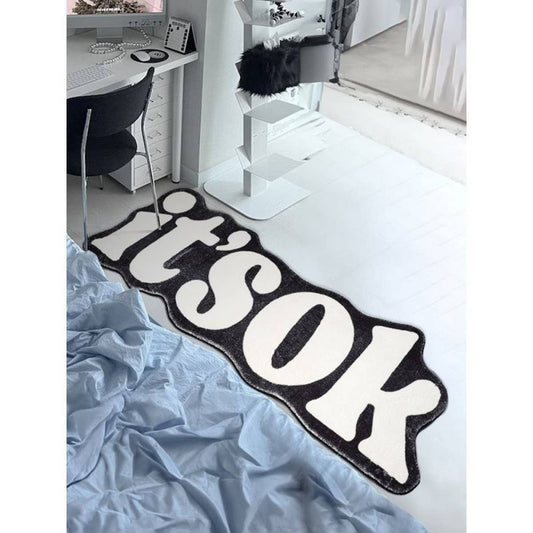 Long Thick Runner Rug Simple Accent for Home Decor