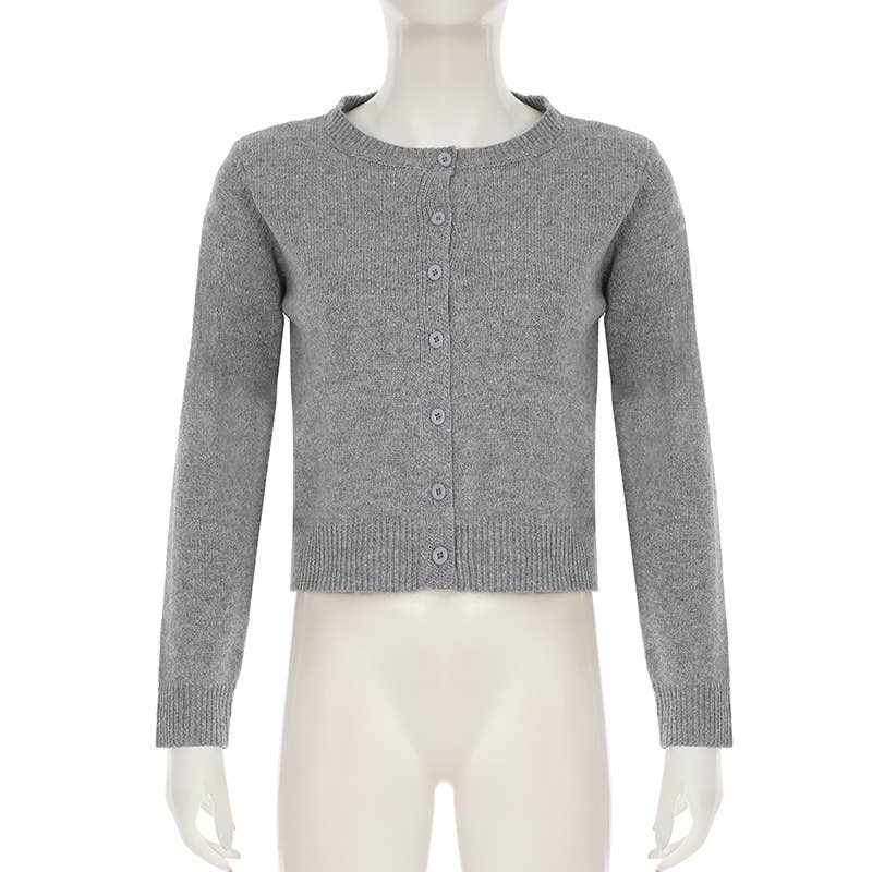 Girly Style Twist Solid Color Sweater