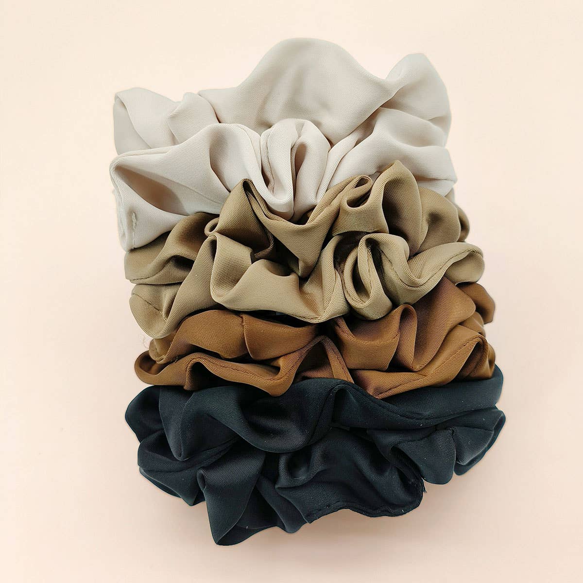 8PCS/BOX SATIN SCRUNCHIES FOR FALL HAIR ACCESSORIE_CWAHA0405