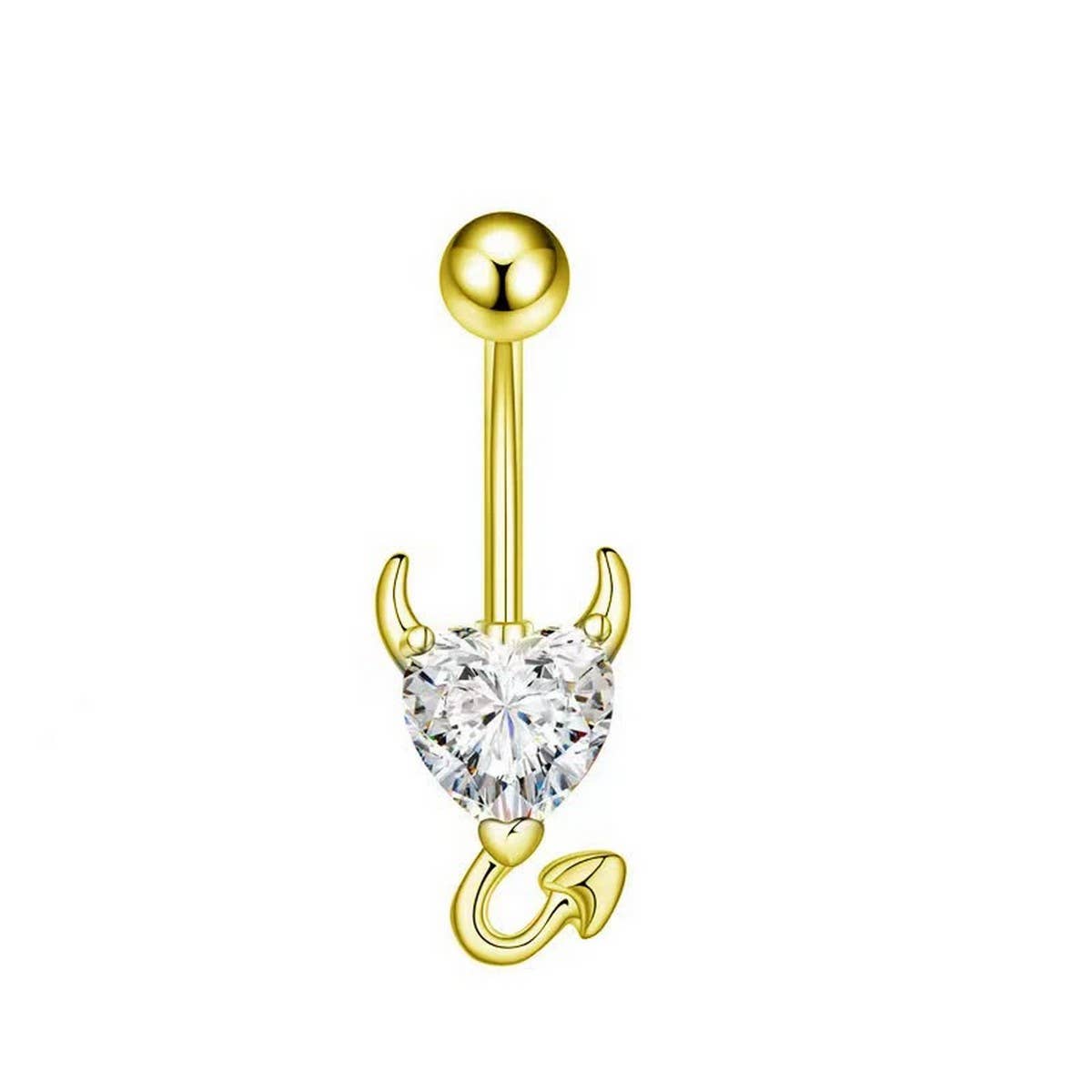 Zircon Belly Piercing Set ??Mixed Charm Styles_CWMM9188