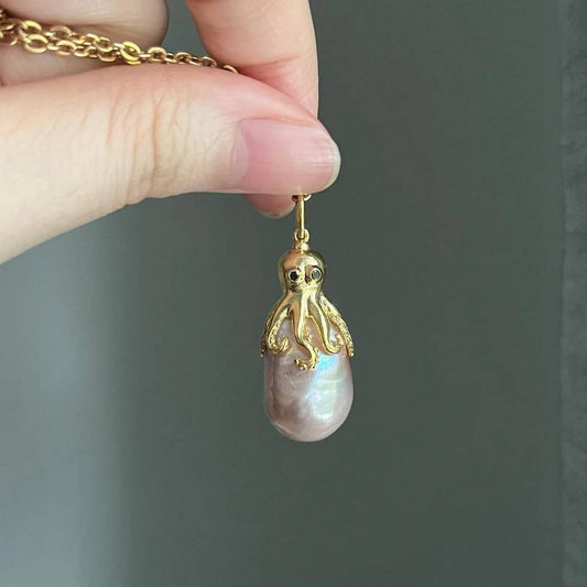 Creative Octopus Jellyfish Pendant Necklace