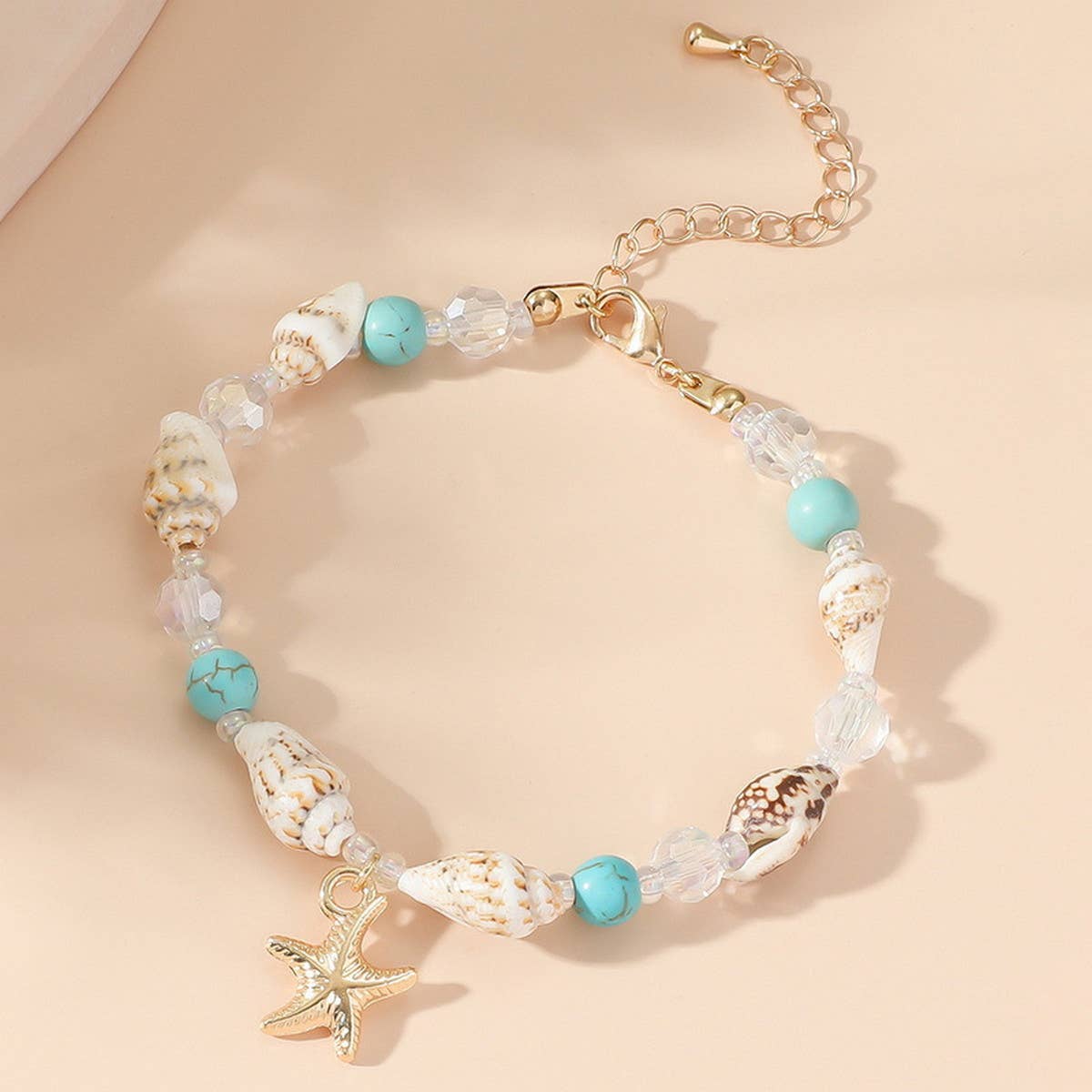 VERSATILE BEACH SHELL CONCH RICE BEAD BRACELET
