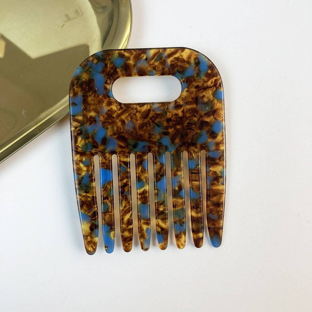 Elegant Acetate Hollow Hair Clip & Comb Set