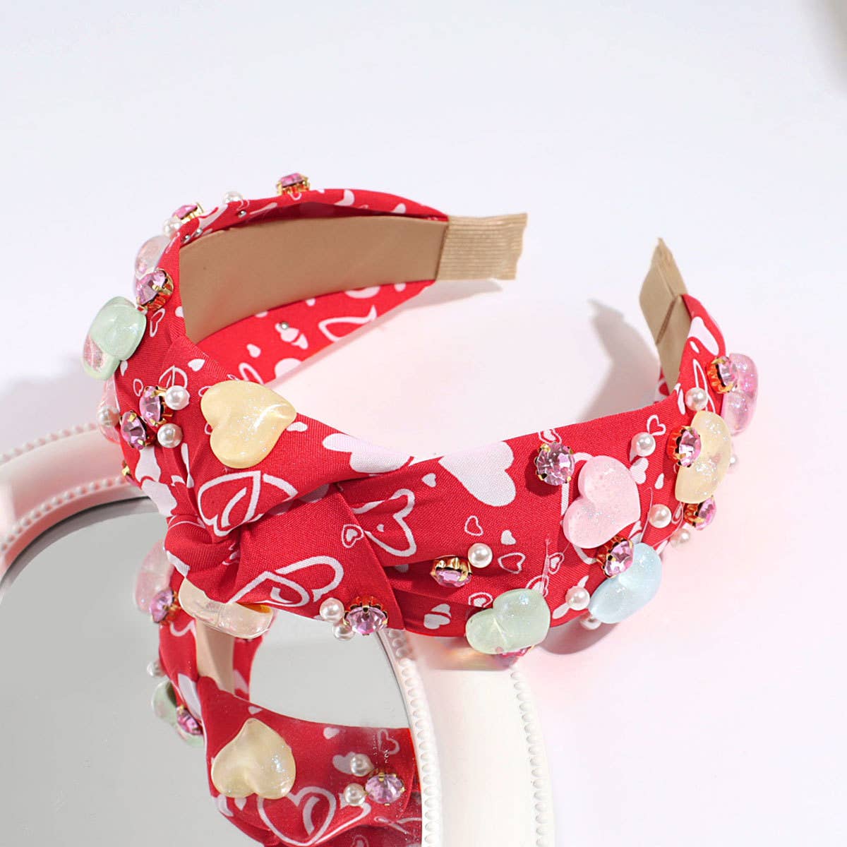 VERSATILE WIDE KNOTTED HEART HEADBAND