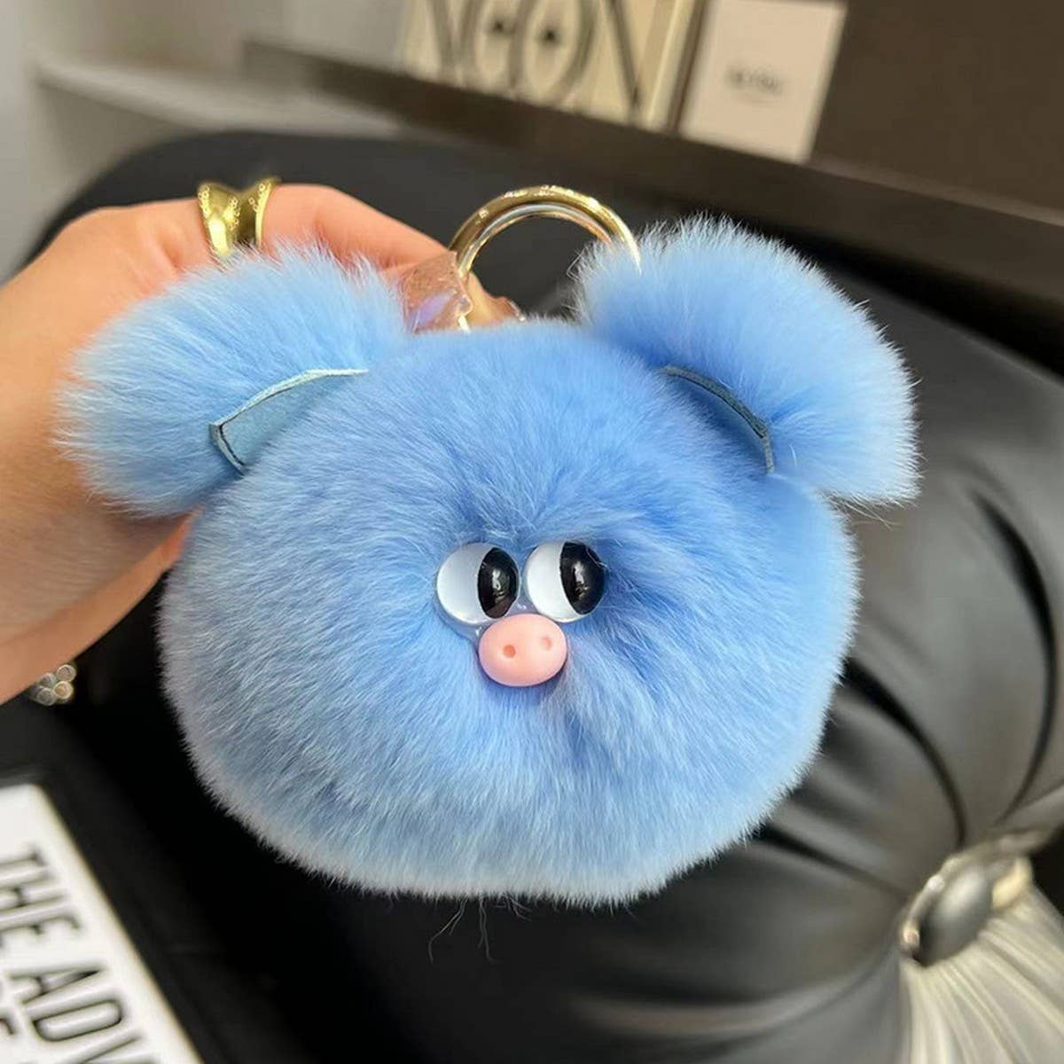 CUTE PIG PLUSH CAR KEYCHAIN BAG ACCESSORIES