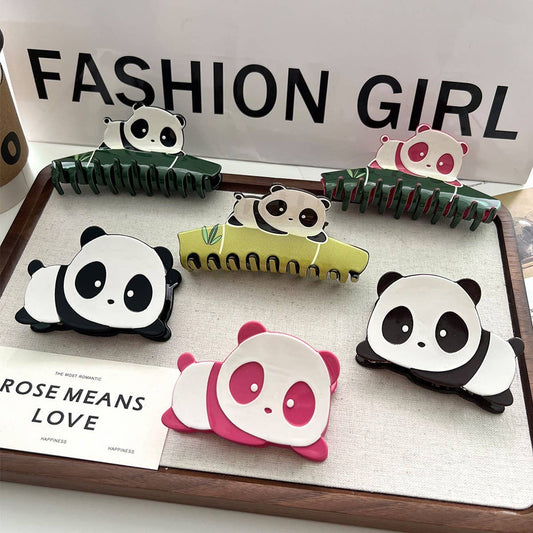 Panda Acetate Hair Claw ??Cute Chinese Style Clip_CWAHA5750