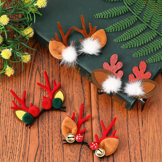 CHRISTMAS CUTE ELK ANTLERS CHILDREN'S HAIRPIN