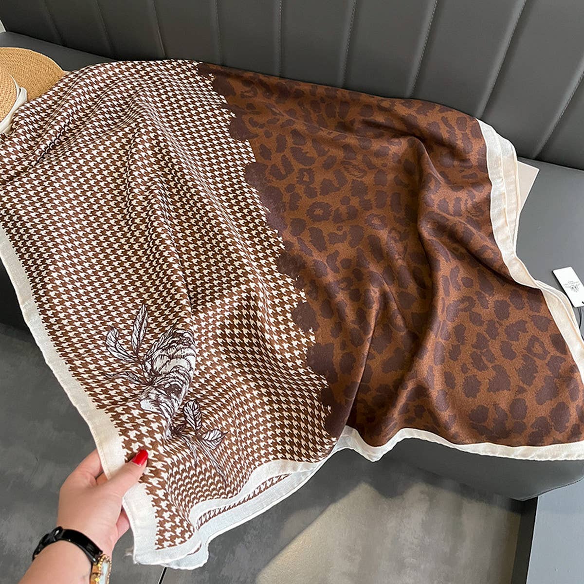 FASHIONABLE THIN PLAID WARM SHAWL SCARF