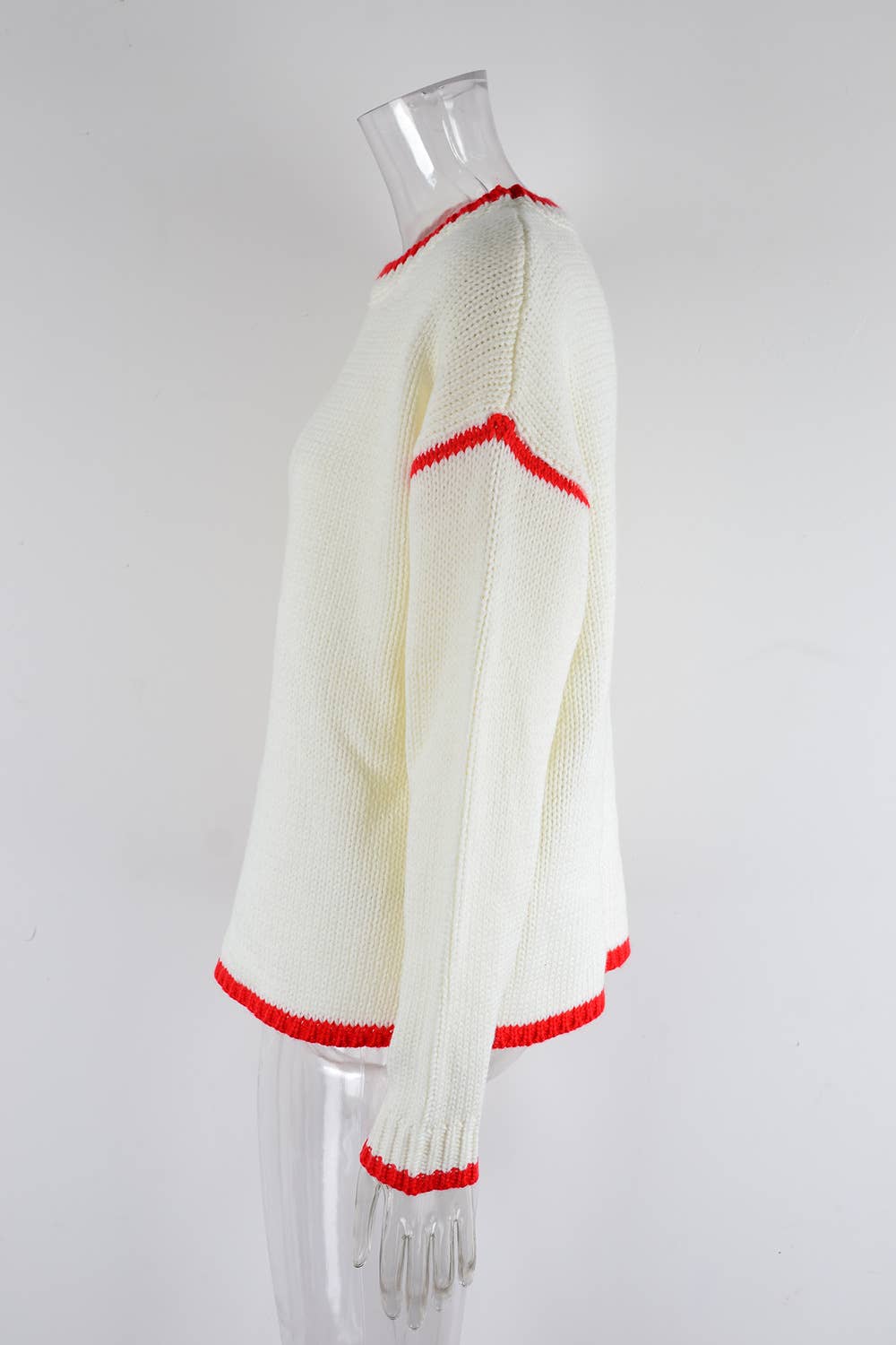 CWOSWL1042_Casual Crew Neck Pullover Long Sleeve Sweater