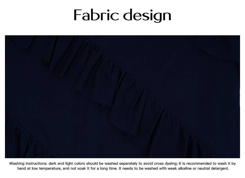 LONG SLEEVE TEMPERAMENT SLIM MESH V-NECK DRESS